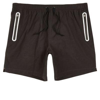 River Island Mens Zip Pocket Swim Trunks