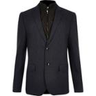 River Island Mens Insert Slim Fit Blazer