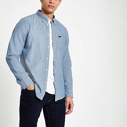 River Island Mens Lee Long Sleeve Denim Shirt
