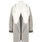 River Island Womens Faux Fur Trim Jersey Jacket