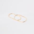 River Island Womens Gold Tone Double Finger Ring
