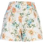 River Island Womens Floral Print High Waisted Shorts