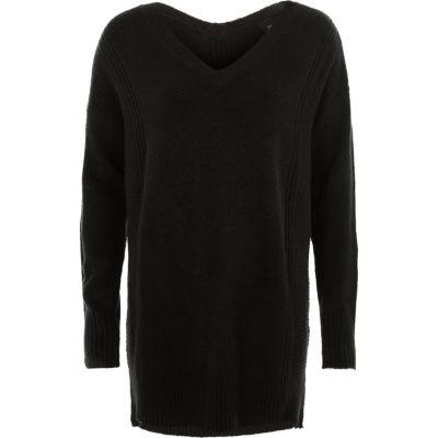 River Island Womens Side Zip Longline Jumper