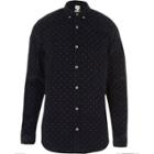 River Island Mens Cord Ditsy Print Slim Fit Shirt