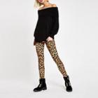 River Island Womens Leopard Print Leggings