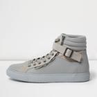 River Island Mens Buckle Strap Hi Tops