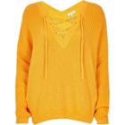 River Island Womens Lace-up Sweater