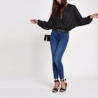 River Island Womens Wrap Front Balloon Sleeve Body