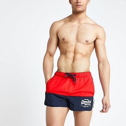 River Island Mens Superdry Runner Swim Shorts