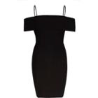 River Island Womens Textured Bardot Bodycon Midi Dress