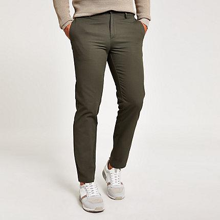 River Island Mens Slim Chino Trousers