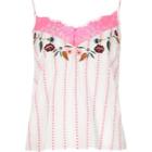 River Island Womens Stripe Embroidered Cami Top