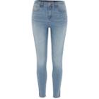 River Island Womens Molly Mid Rise Shadow Panel Jeans