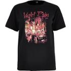 River Island Womens Petite 'violet Rain' Print T-shirt
