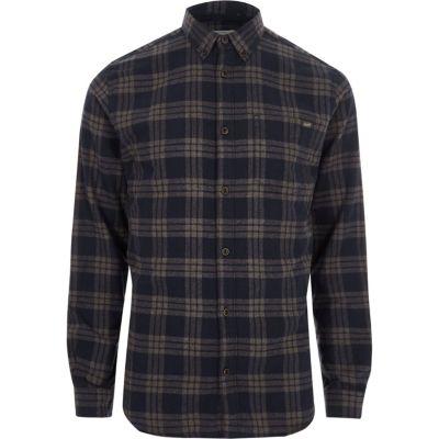 River Island Mens Jack And Jones Check Button-down Shirt