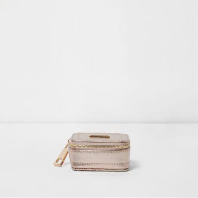 River Island Womens Rose Gold Trinket Box