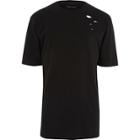 River Island Mens Distressed Oversized T-shirt