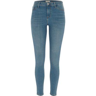 River Island Womens Molly Green Cast Jeggings