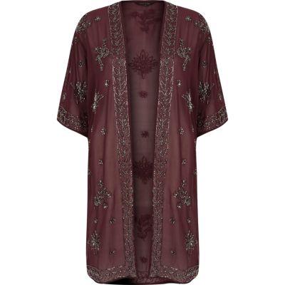 River Island Womens Bead Embellished Kimono