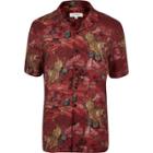 River Island Mens Tiger Print Short Sleeve Shirt
