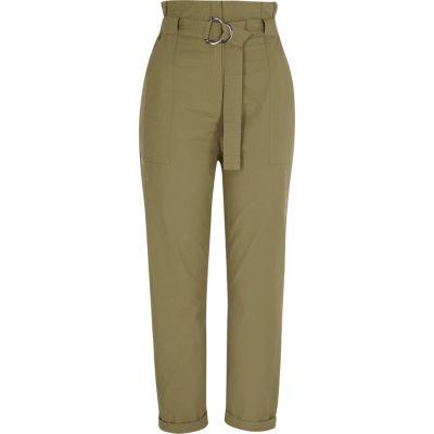 River Island Womens Paperbag Tapered Trousers