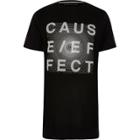 River Island Mens Mesh Print Longline T-shirt