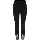 River Island Womens Crochet Hem Leggings