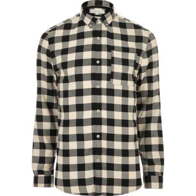 River Island Mens Casual Check Muscle Fit Shirt