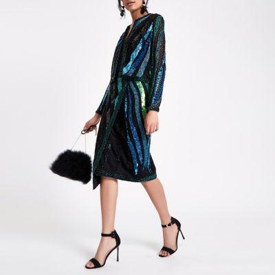 River Island Womens Sequin Embellished Trophy Jacket