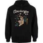 River Island Mens 'courage' Tiger Embroidery Print Hoodie