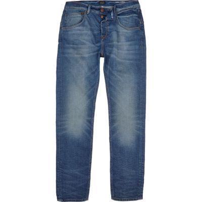 River Island Mens Wash Chester Skinny Tapered Jeans