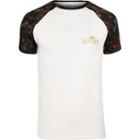 River Island Mens Big And Tall White Peacock Raglan T-shirt