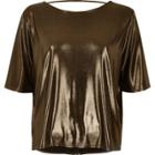River Island Womens Boxy Strap Back T-shirt