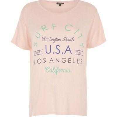 River Island Womens Surf City Print T-shirt