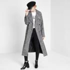 River Island Womens Brooch Double Breasted Long Coat
