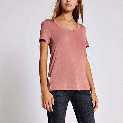 River Island Womens Premium Jersey Scoop Neck T-shirt