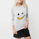 River Island Womens Petite Knit Banana Man Sweater