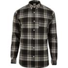 River Island Mens Check Muscle Fit Check Shirt