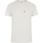 Mens Levi's White Chest Pocket T-shirt