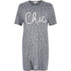 River Island Womens Chic Pom Pom Oversized T-shirt