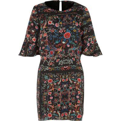 River Island Womens Bird Print Swing Dress