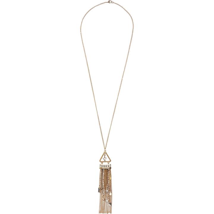 River Island Womens Gold Tone Long Eclectic Necklace