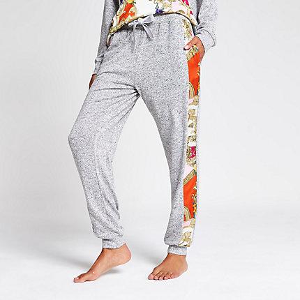 River Island Womens Scarf Print Loose Fit Pyjama Jogger