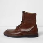 River Island Mens Leather Apron Toe Lace-up Boots