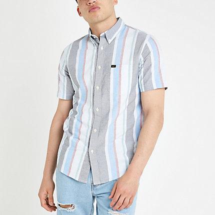 River Island Mens Lee Regular Fit Stripe Shirt