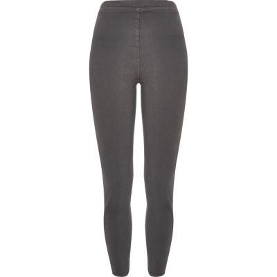 River Island Womens Denim Look High Rise Leggings