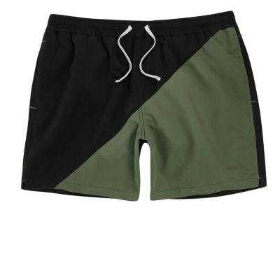 River Island Mens Color Block Swim Trunks