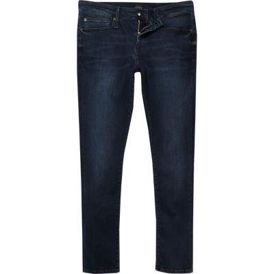 River Island Mensdark Ri Flex Danny Super Skinny Jeans