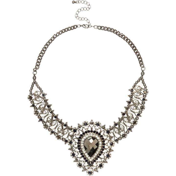 River Island Womens Silver Tone Large Statement Necklace