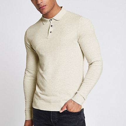 River Island Mens Jack And Jones Premium Knitted Polo Shirt